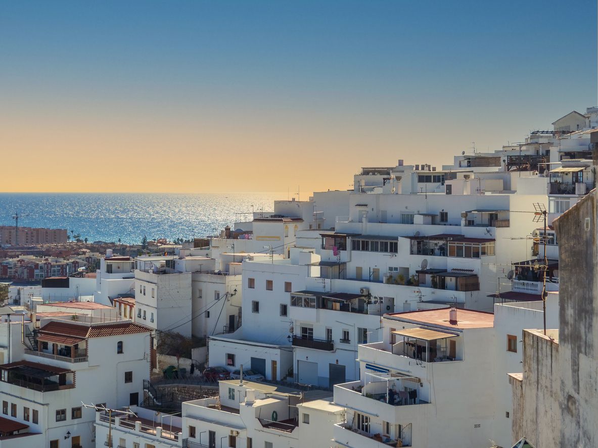 La vista desde las casas blancas de Salobreña