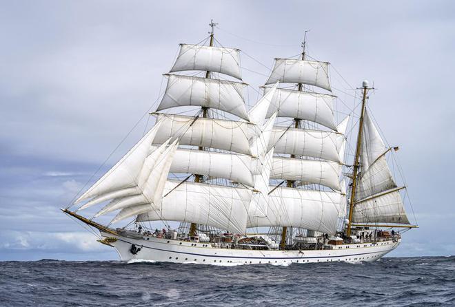 El 'Gorch Fock', el buque escuela de la Marina Federa