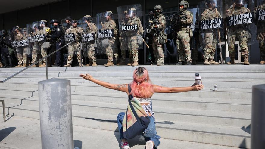 Trump dispara la tensión y acrecienta los peligros de crisis institucional con el despliegue de militares en activo en Los Ángeles