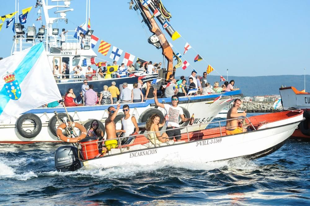 Procesión de la Virgen del Carmen 2017 en Arousa