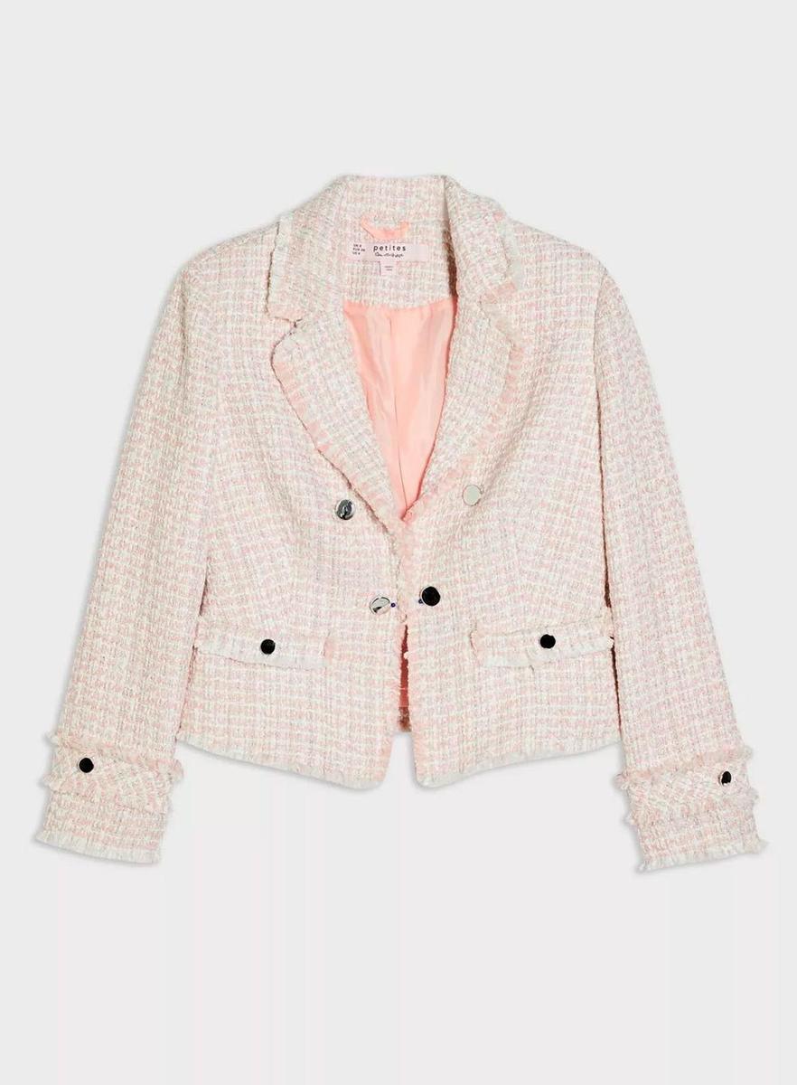 Chaqueta de tweed en varias tonos de Miss Selfridge. (Precio: 59,50 euros)