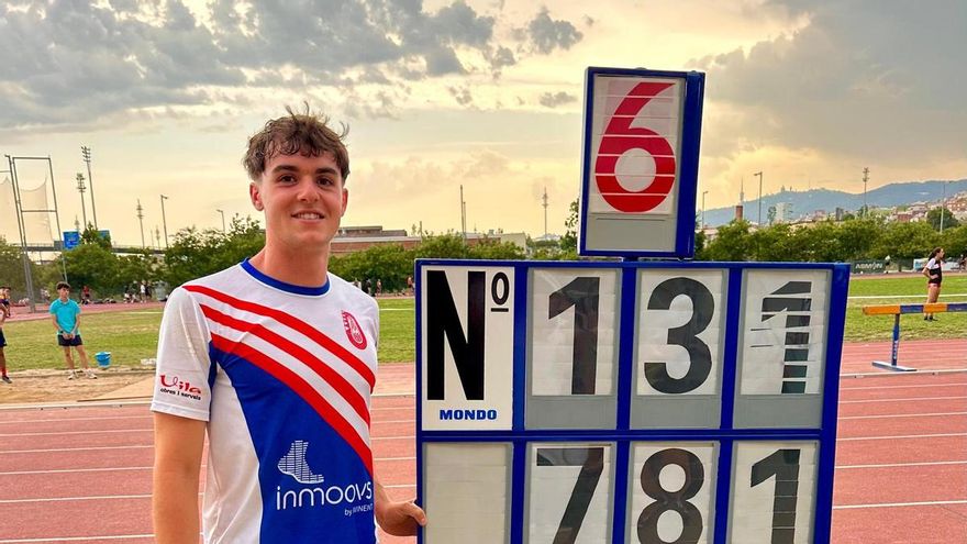 Rècord manresà i mínima europea Sub-23 per al saltador de l&#039;Avinent Manresa Jan Diaz