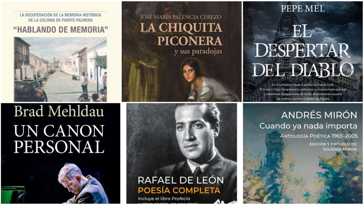 Portadas de seis de los libros cordobeses que se estrenan este otoño.
