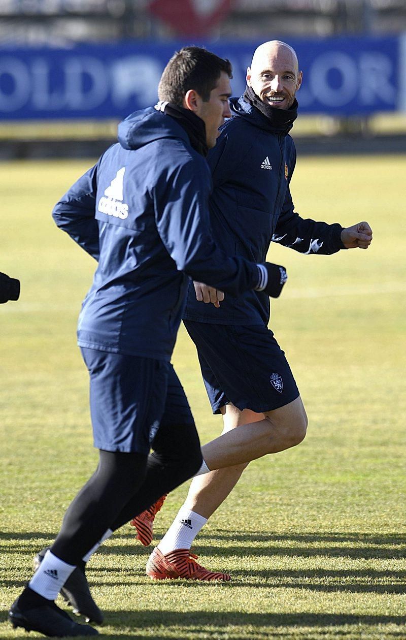 Sesión de entrenamiento del Real Zaragoza