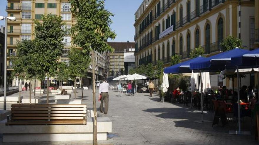 Foto de archivo de la plaza de la Merced.