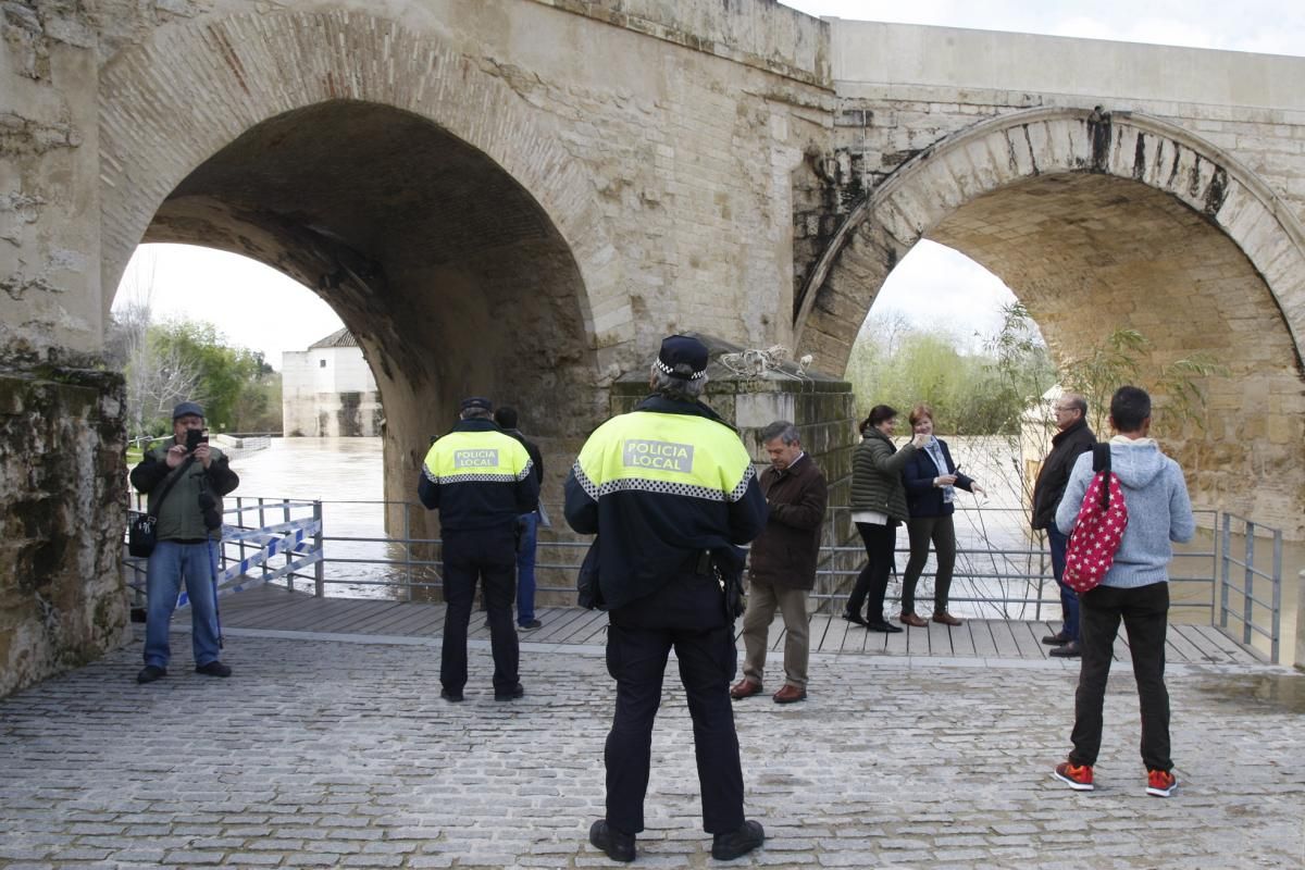 Córdoba, pendiente de la crecida del Guadalquivir