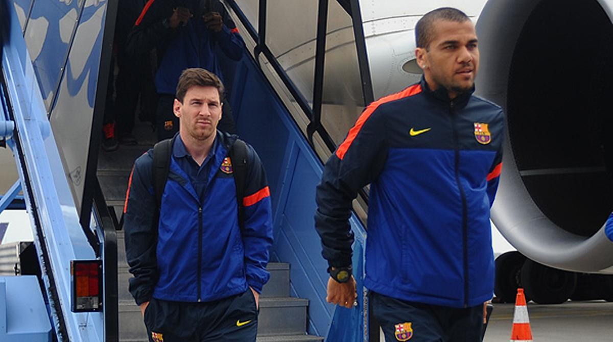 Els jugadors blaugrana han aterrat aquest migdia a la capital de Baviera, on s’enfrontaran amb el Bayern a semifinals de la Champions.