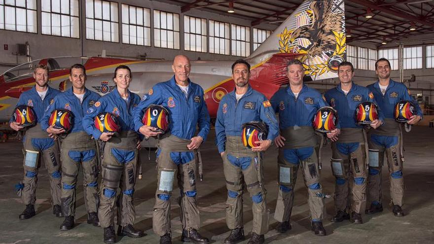 La Patrulla Águila visita Novelda este viernes para preparar su exhibición aérea