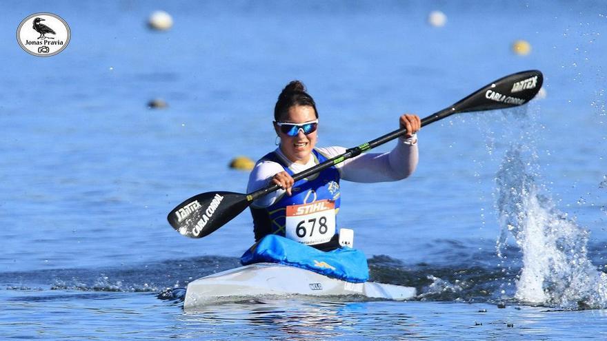 La piragüista canguesa Carla Corral, al Mundial sub-23 de sprint, en Halifax (Canadá)