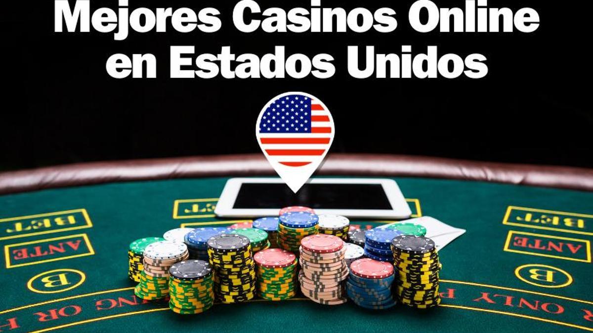 Fichas y mesa de los mejores casinos online de USA.