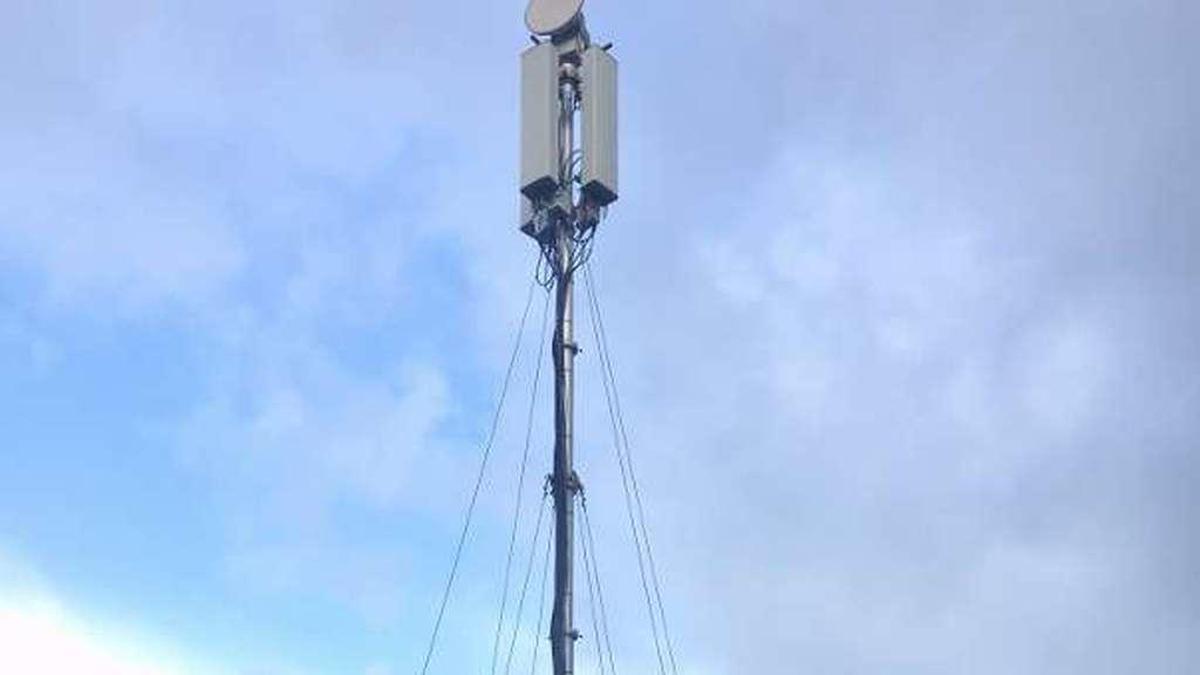 Una antena de telefonía móvil.
