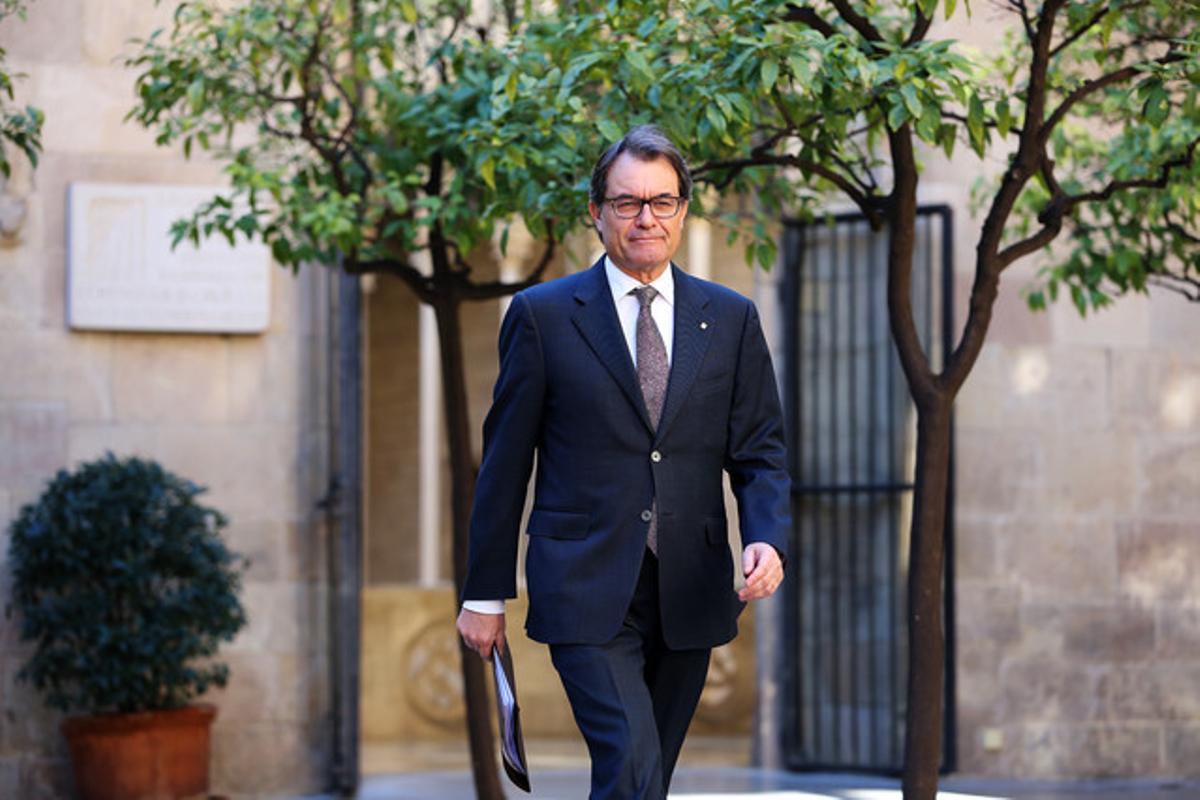 El president Artur Mas, aquest dimarts a Barcelona.