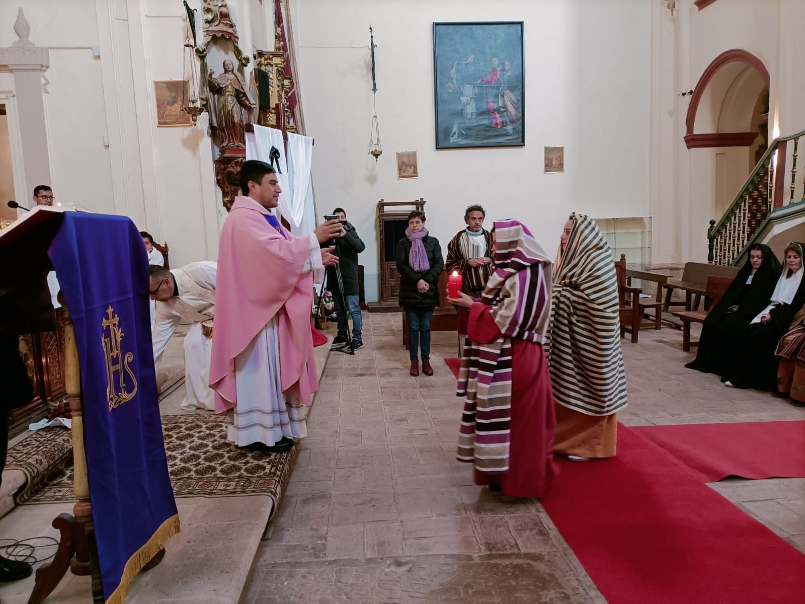 Las imágenes de la peregrinación cuaresmal de Vila-real a Torrehermosa, localidad natal de Sant Pasqual