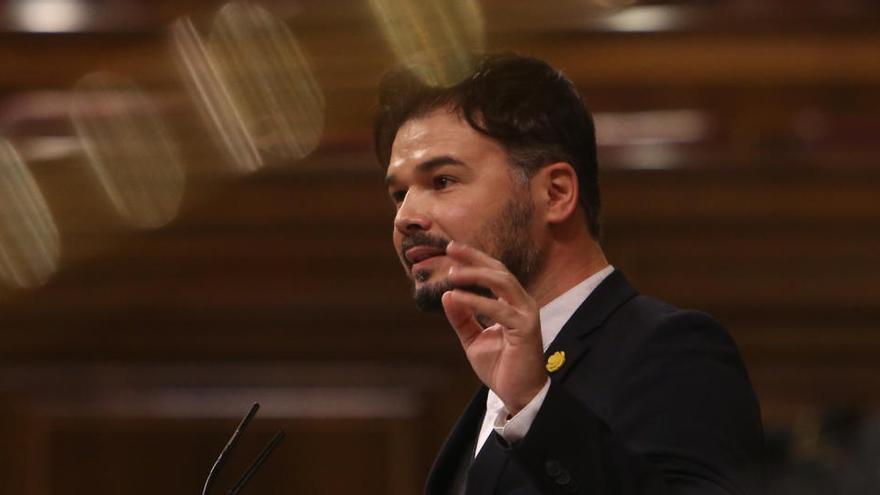 El portavoz de ERC en el Congreso, Gabriel Rufián.