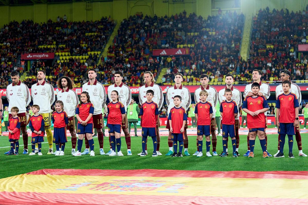 El once titular, en La Céramica.