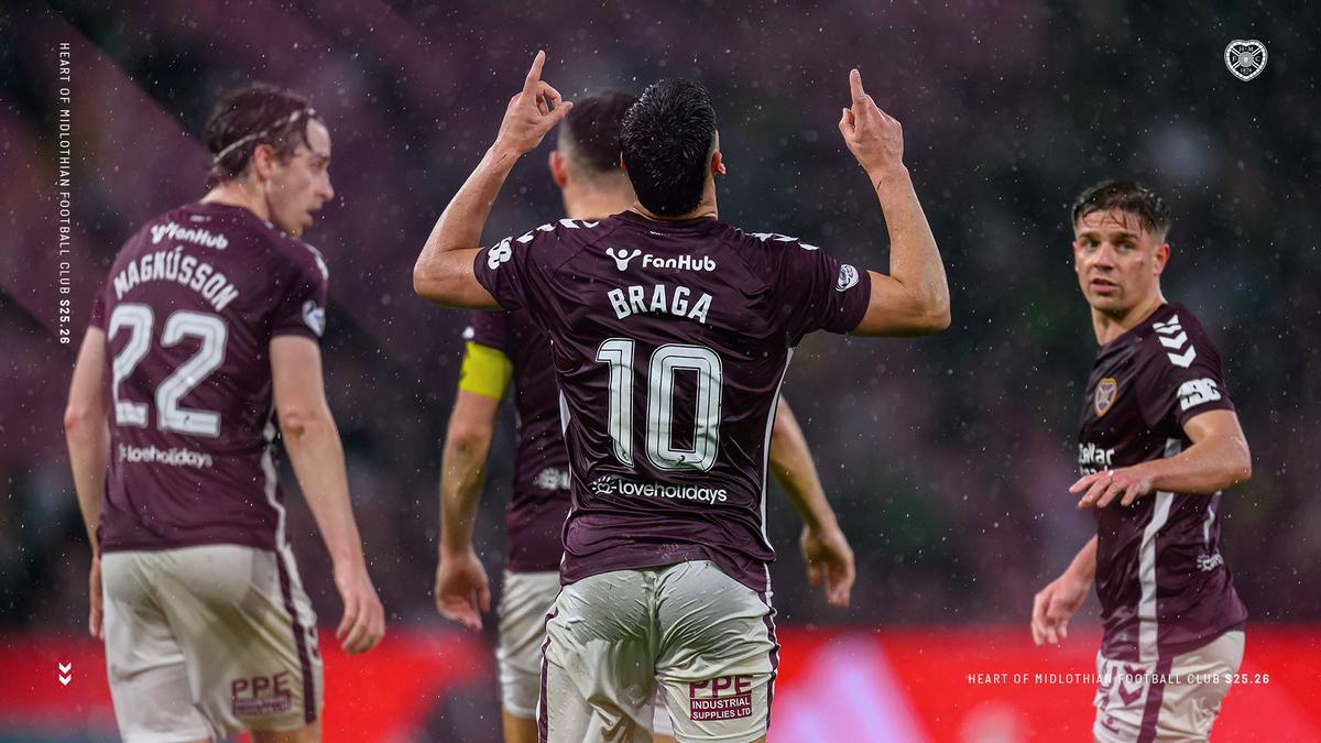 Braga celebra un gol