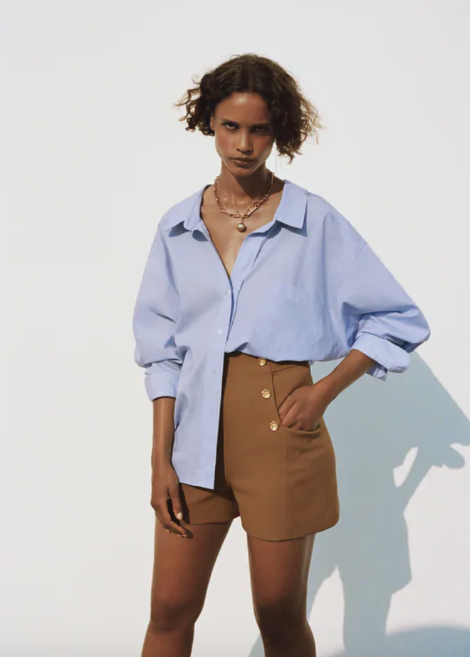 Camisa oversize de Zara