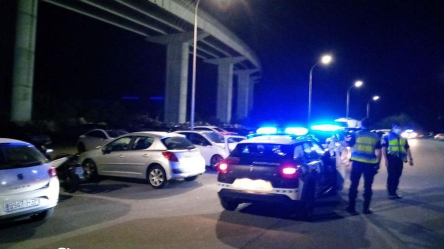Cuatro denuncias por drogas y 50 multas por aparcar en San Martiño