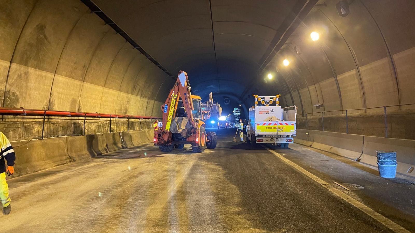 El túnel de Pilar de la Horadada tras el accidente