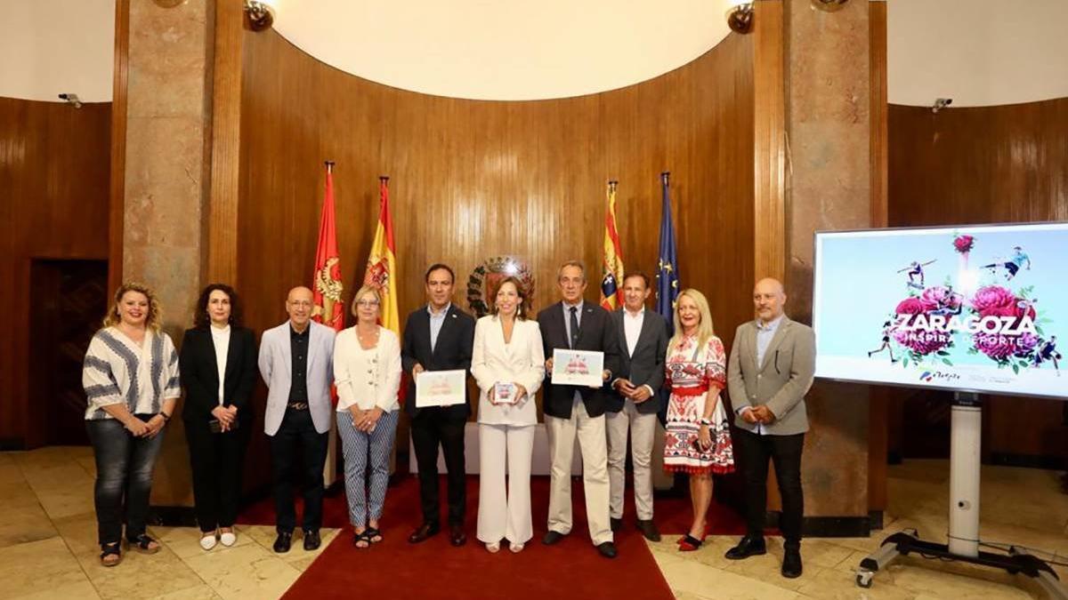 Presentación de la candidatura de Zaragoza como Capital Europea del Deporte en 2026.