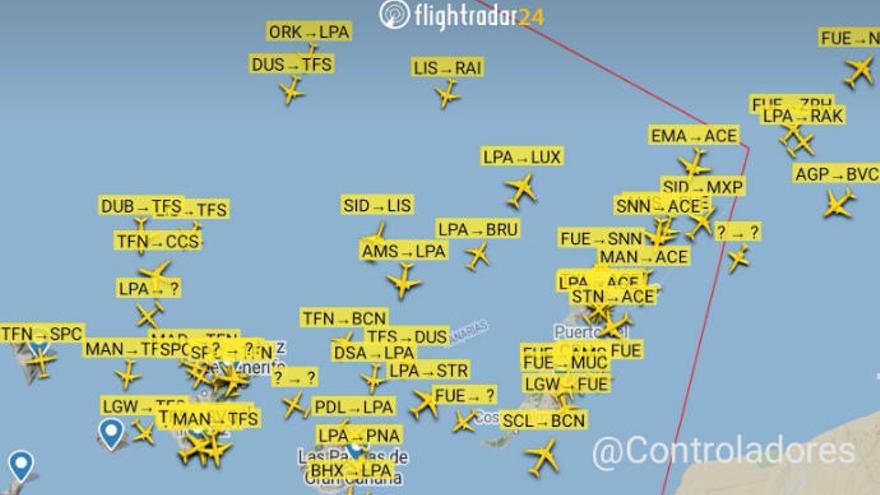 Los vuelos que operan en Canarias.