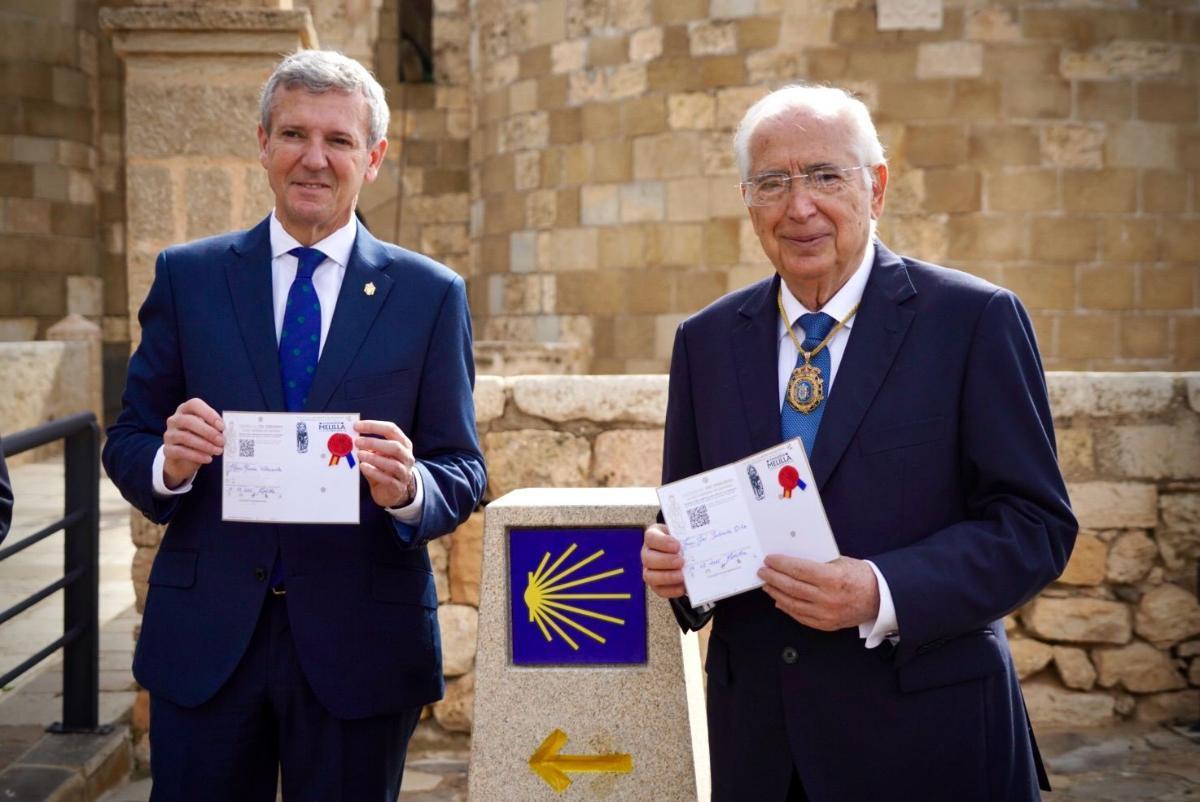 Alfonso Rueda xunto a Juan José Imbroda.