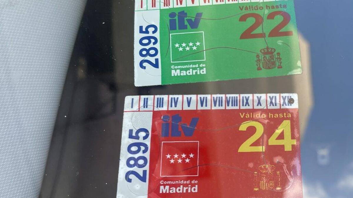 Las pegatinas de la ITV