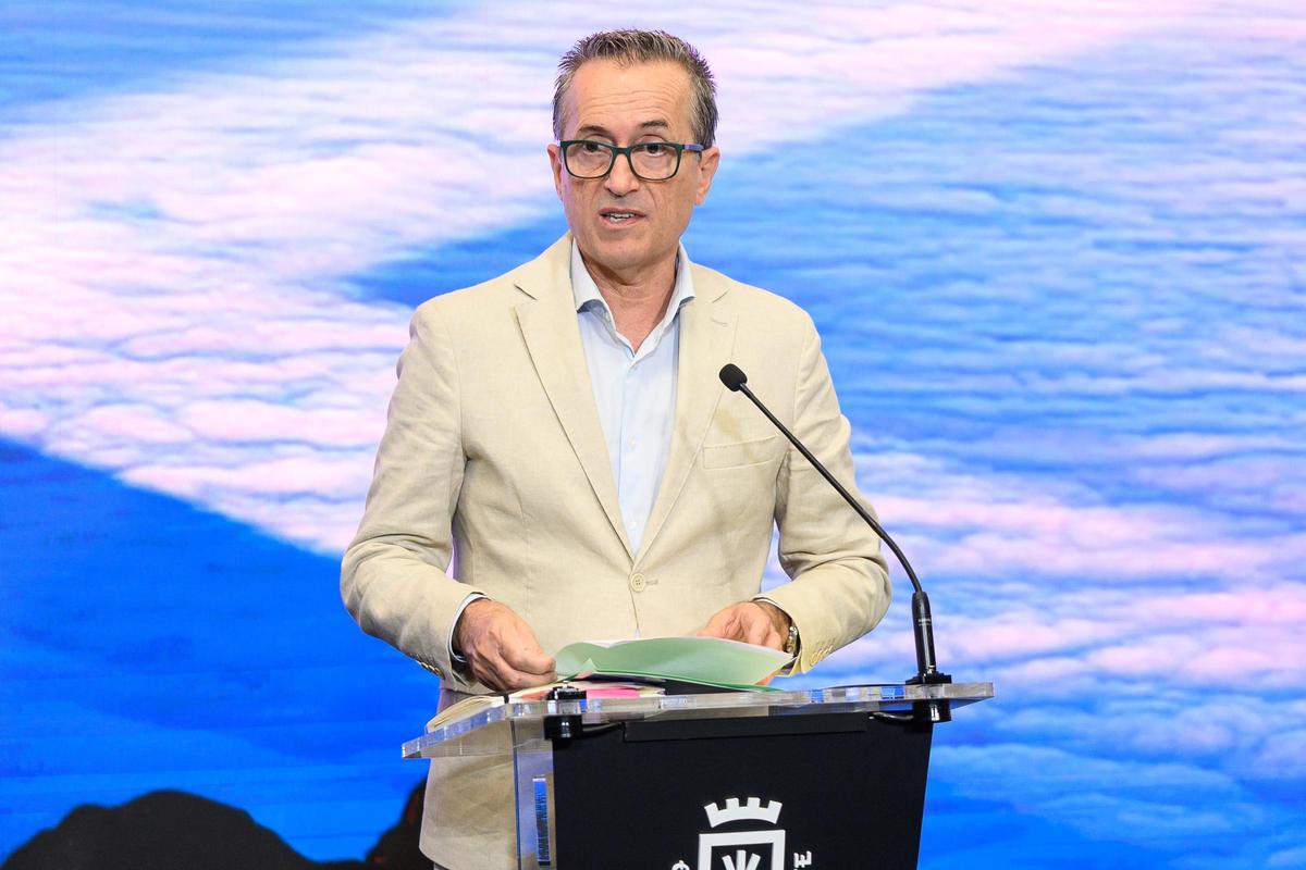 José Miguel Ruano, vicepresidente del Cabildo de Tenerife, en el Consejo de Gobierno de este miércoles
