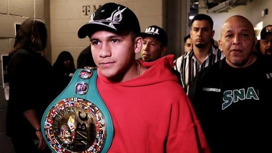 El &quot;Bam&quot; Rodríguez, con su cinturón de campeón mundial