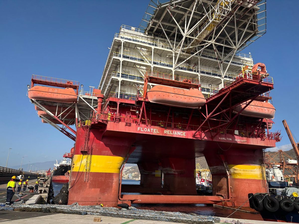 La plataforma petrolífera en la que se rodó La Casa de Papel.