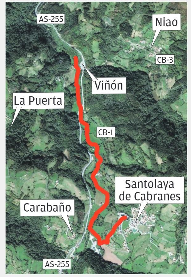 Senda fluvial de Viacaba.
