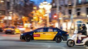 Taxis als carrers de Barcelona.