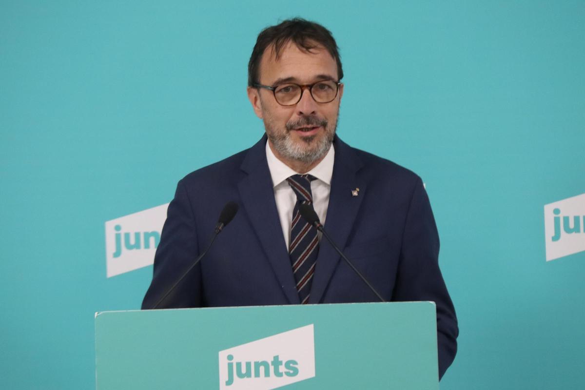 Josep Rius, durante la rueda de prensa de este lunes