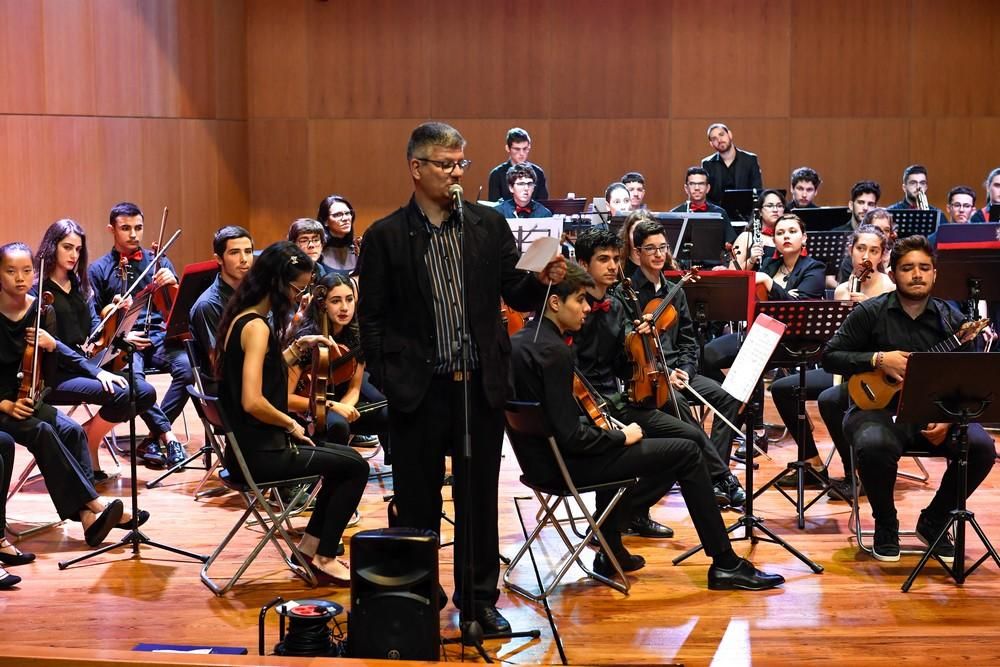 El himno de Canarias suena en El himno de Canarias suena en el Auditorio del Conservatorio Profesional de Música de Las Palmas de Gran Canaria