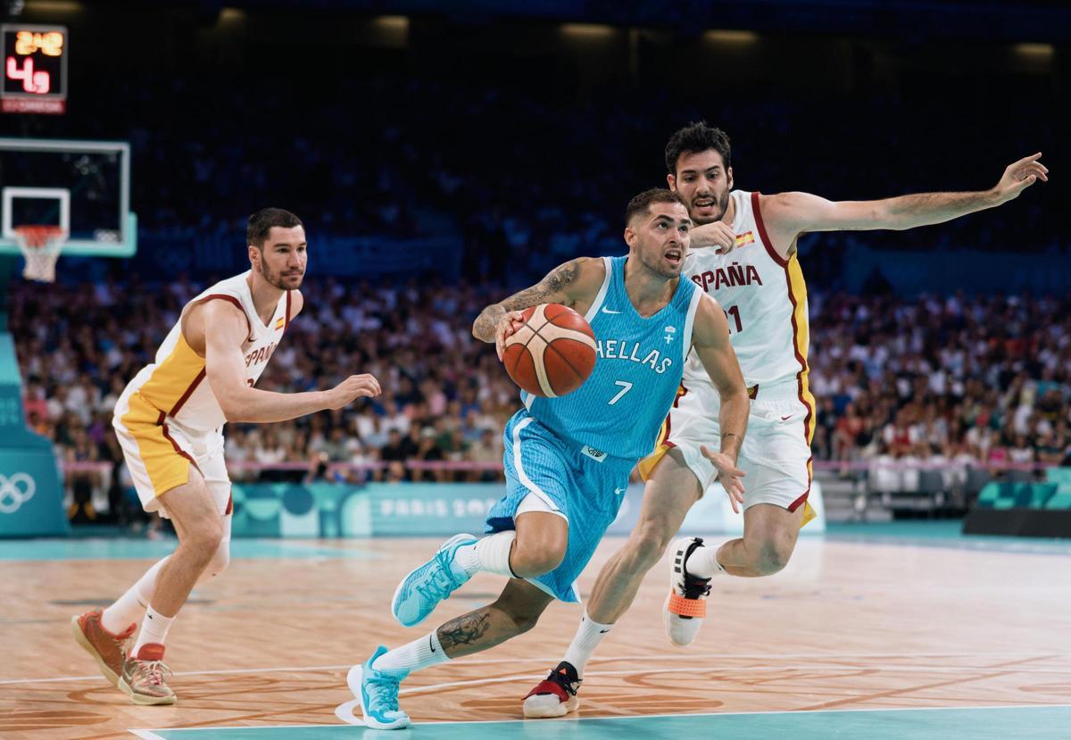 Baloncesto en los Juegos Olímpicos: España - Grecia, en imágenes.