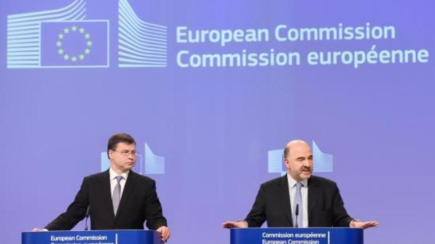 Valdis Dombrovskis I Pierre Moscovici