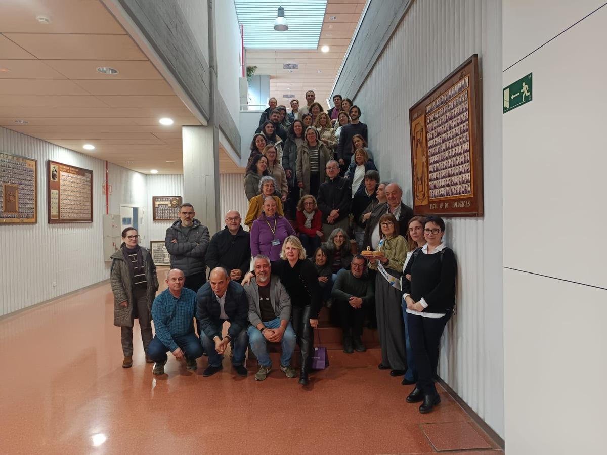 Celebración llevada a cabo en la Facultade de Bioloxía de la Universidade de Santiago de Compostela (USC) con motivo de la jubilación de María Cristina Martínez Villaverde.