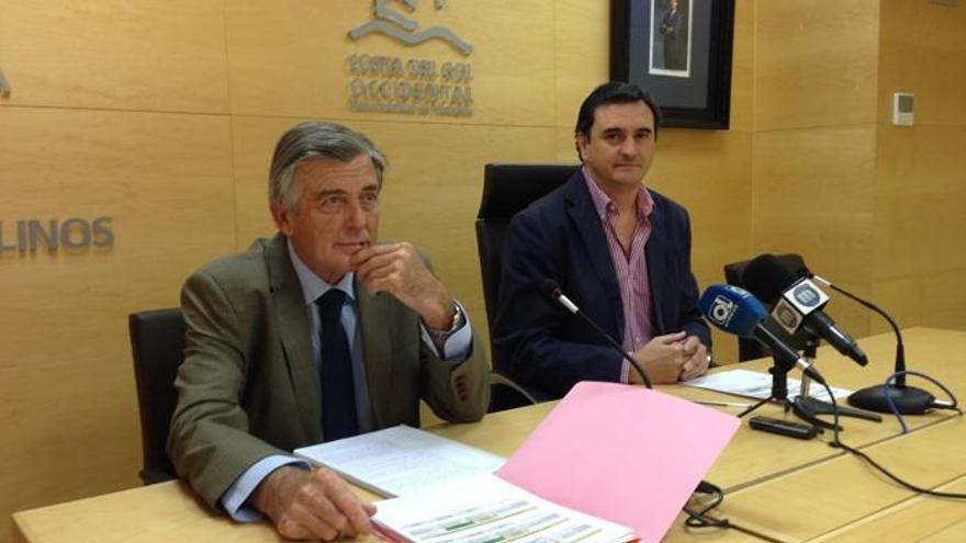 El consejero delegado de Acosol, Juan Carlos Fernández Rañada, y el presidente del consejo de administración de Acosol, Félix Romero.