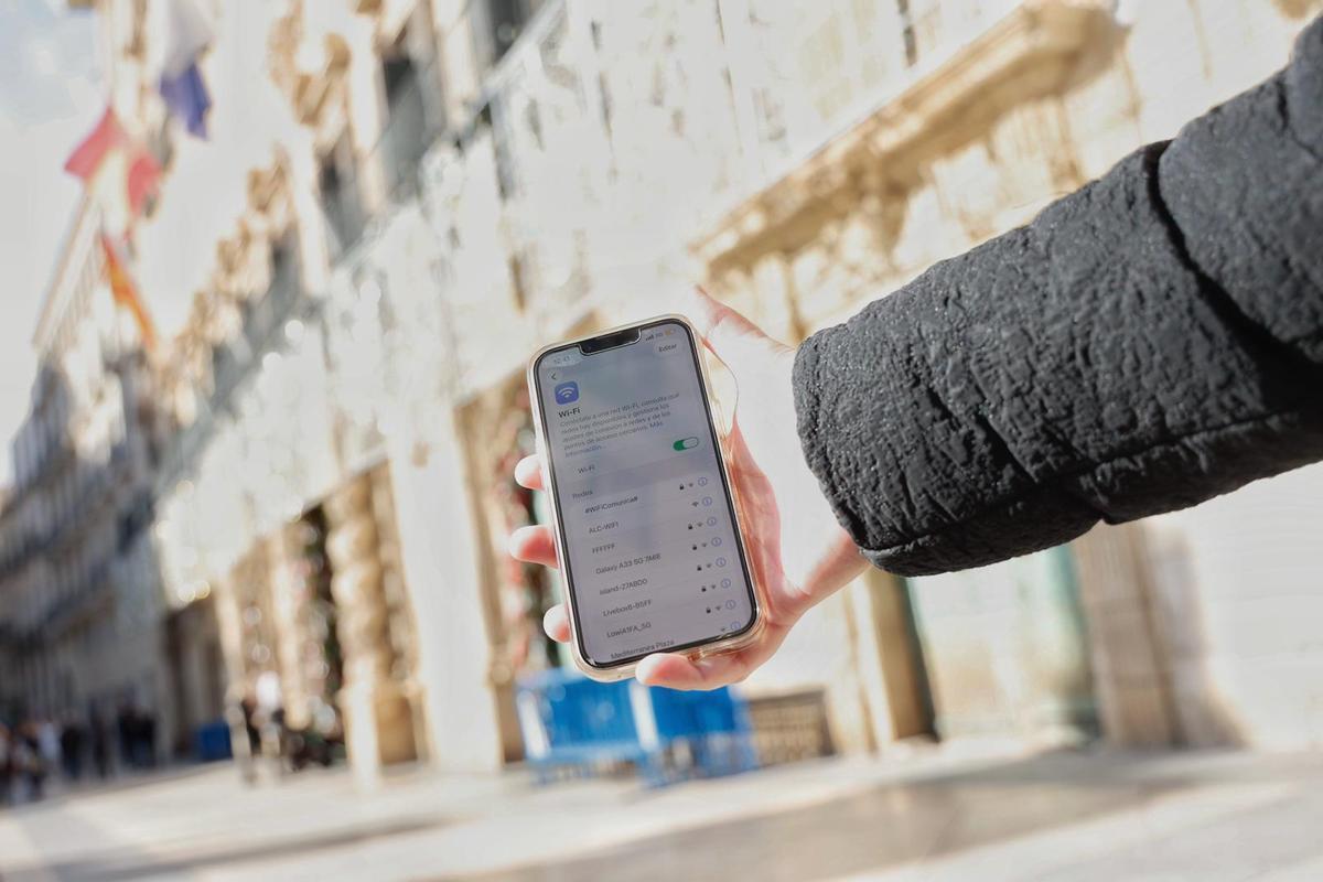 Red de wifi pública en una ciudad de la provincia de Alicante