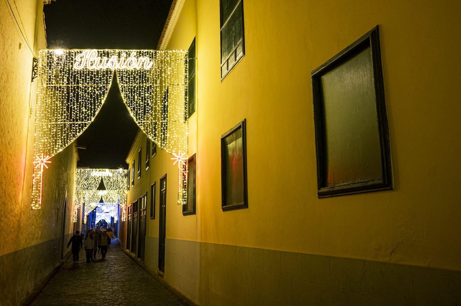 Luces de Navidad en La Laguna