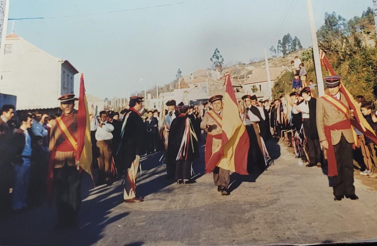 Una imagen de la rondalla de Vincios de 1972, hace 50 años.