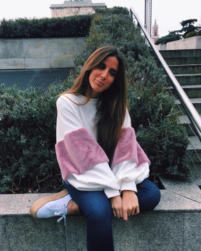 La sudadera de felpa de Zara: Elisa Serrano