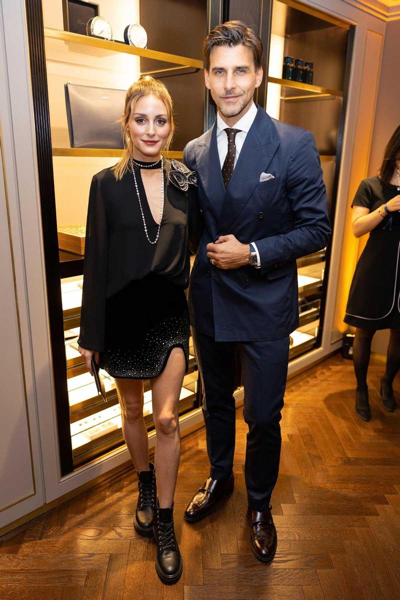 Olivia Palermo y Johannes Huebl asisten a la inauguración de la nueva tienda de Chopard en Dusseldorf