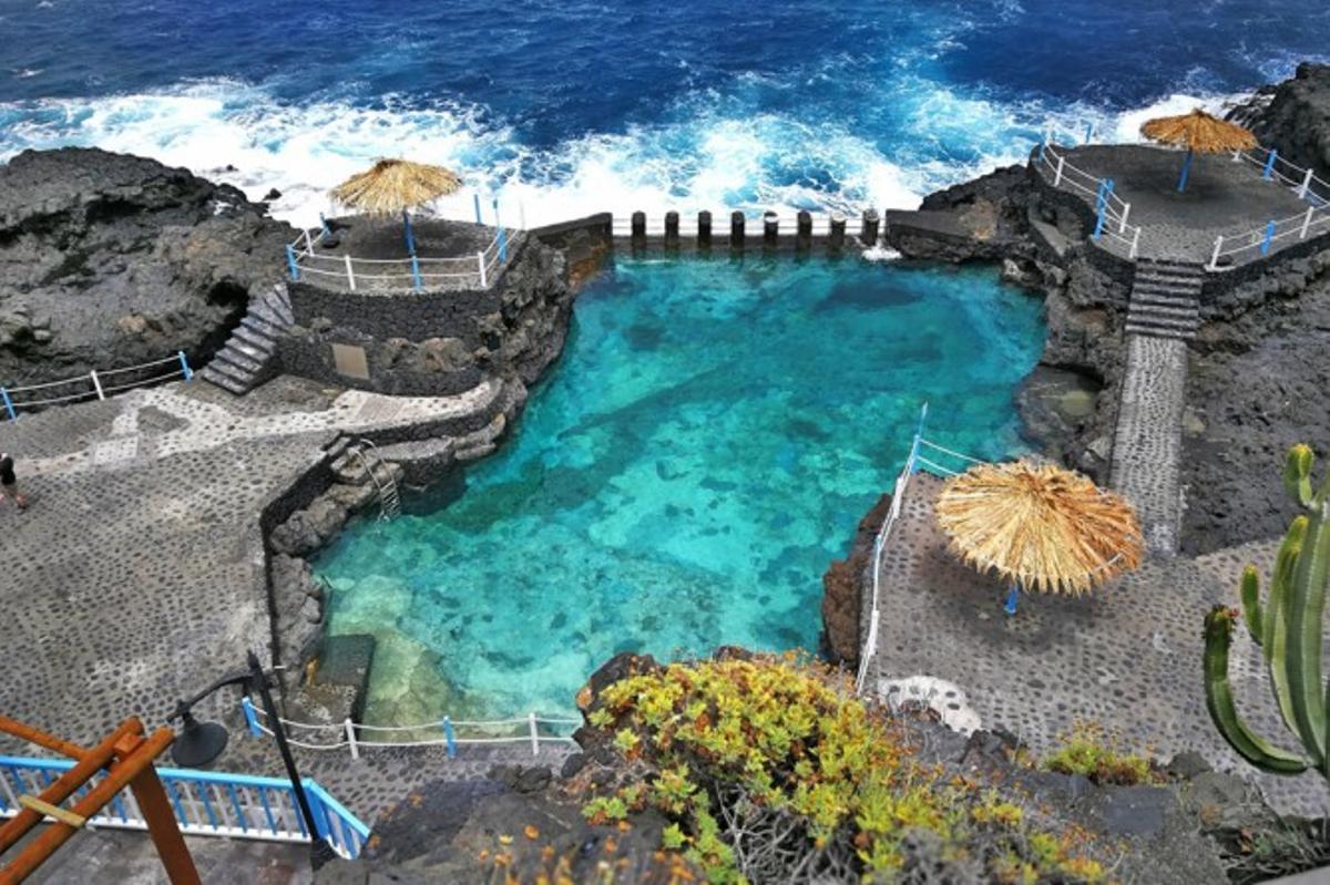 El charco azul en La Palma.