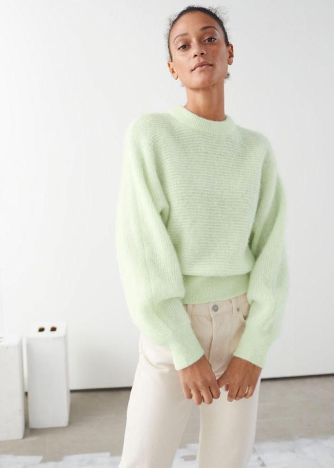 Jersey de punto verde pastel, de & Other Stories