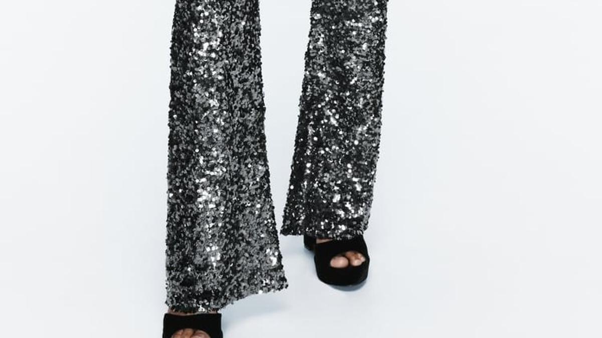 Los leggings de lentejuelas de Zara diseñados para brillar esta Navidad