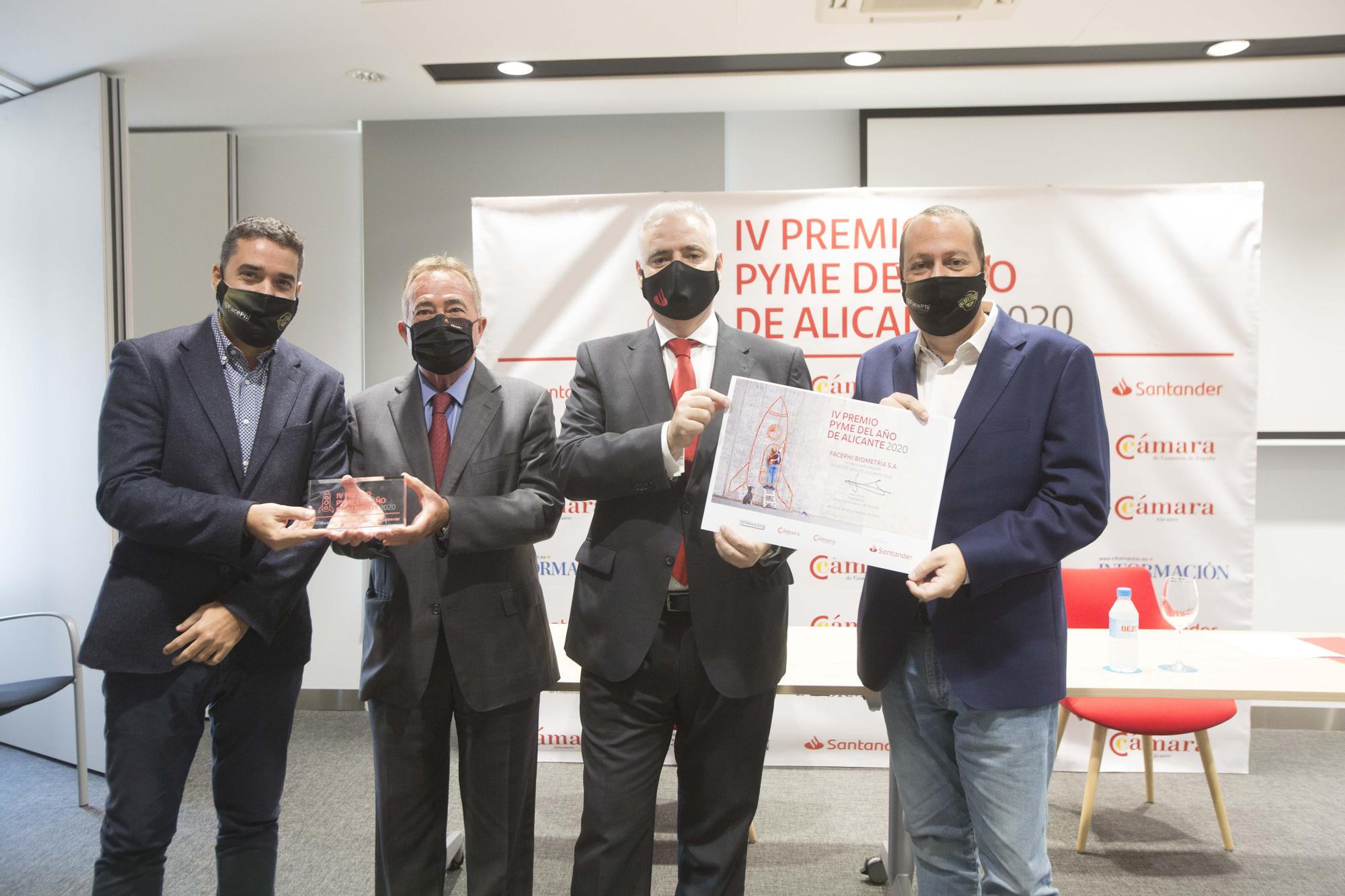 La Cámara y el Santander premian a FacePHI como mejor PYME del año 2020