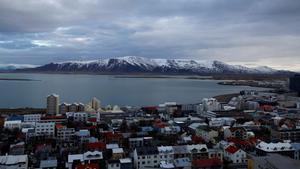 Vista panorámica de Reikjavik, la capital de Islandia.