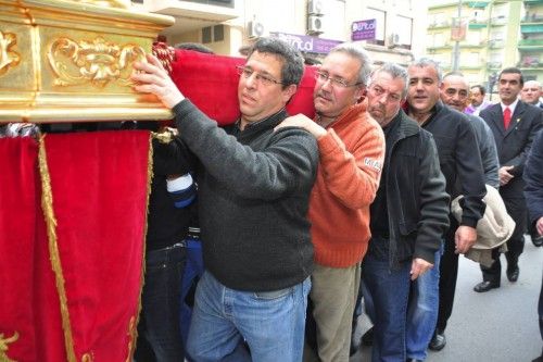 Regreso del Santo Cristo hasta su ermita desde San Jose? Obrero en Cieza