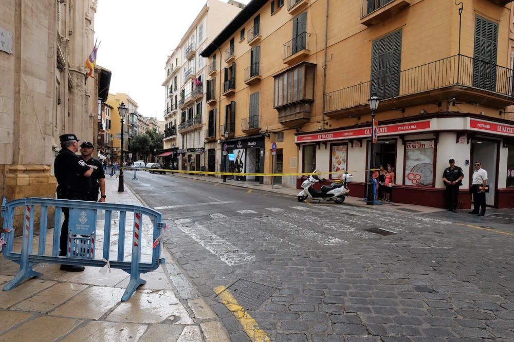 Falsa alarma en el Consell de Mallorca por la aparición de un bulto sospechoso